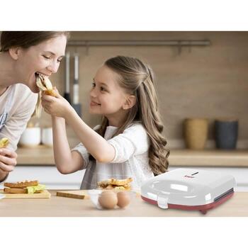 Beper Sendviču tosteris P101TOS010, 750W, 2 sviestmaizes, 22x12cm, kvadrāts, temperatūras indikators, neslīdošas kājiņas (P101TOS010)