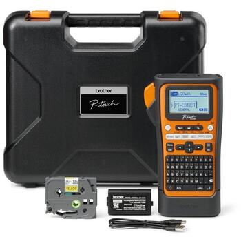 Brother PT-E310BTVP Pro, термальный, этикеточный принтер, PTE310BTVPQL1, 7 шрифтов, Bluetooth 5.0, 20 мм/с, портативный (PTE310BTVPQL1)