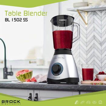Brock BL 1502 SS ручной миксер, 500 Вт, 1,5 л, 2 скорости, PULSE, измельчение льда, нержавеющая сталь, белый (BL 1502 SS)