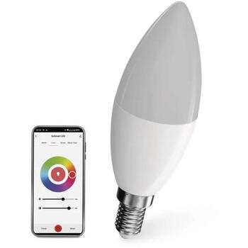 Emos LED лампочка GoSmart Candle ZQW322R, 4,8 Вт, 470 лм, RGB, Wi-Fi, диммируемая, 220-240 В~ (ZQW322R)