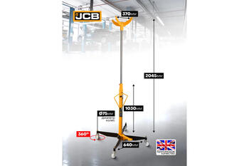 JCB JCB-TEL06011 transmisijas hidrauliskais statīvs, 600kg, 1180-1990mm, 4 riteņi (JCB-TEL06011)