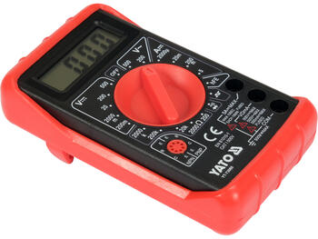 Yato YT-73080 цифровой мультиметр, 0-500В AC/DC, 0-5А DC, 0-2МОм, ЖК-дисплей, холстер, генератор сигналов 5Впп 50Гц (YT-73080)