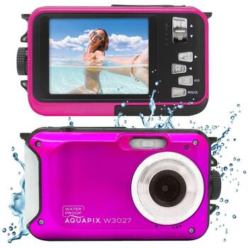 Easypix Подводная камера W3027 10033, 5MP, 30MP, 4x цифровое увеличение, водонепроницаемая до 3м, USB-C, 1920×1080 (10033)
