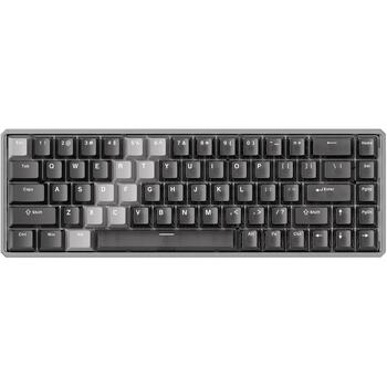Akko MOD68 HE 02N-02H-03A-02G-02L-02K, 65% магнитная клавиатура, 68 клавиш, USB+RF+BT, 8000Гц, 10000мАч, RGB, серый (02N-02H-03A-02G-02L-02K)