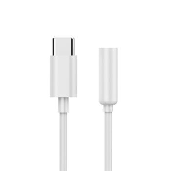Gembird USB adapteris A-CM-3.5F-01 0.1 m, balts, 1: CDLA USB Type-C (vīriešu)/2: 4-pins 3.5 mm muciņa (sieviešu) (A-CM-3.5F-01)