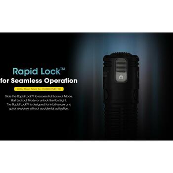 Nitecore EDC31 3500 лм, 380 м, 3800 мАч, LED, перезаряжаемый, черный, выключатель света, IP68, 100 г (EDC31)