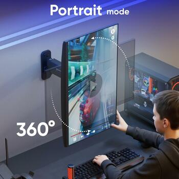 Onkron televizora stiprinājums G120-B, maksimālā slodze 8 kg, minimālais ekrāna izmērs 33 cm, maksimālais ekrāna izmērs 86.4 cm (G120-B)