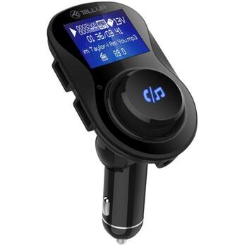 Tellur FM модулятор FMT-B3 TLL622021, 87.5-108.0MHz, USB зарядка, MicroSD, черный цвет, поддержка MP3, дисплей (TLL622021)