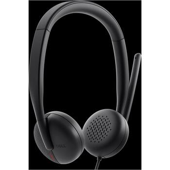 Dell наушники WH3024 520-BBDH, USB-C, USB-A, черные, встроенный микрофон, шумоподавление, стерео, сертифицировано Microsoft Teams (520-BBDH)