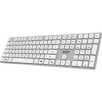 MSI FORGE K210 W COMBO WHITE, беспроводная клавиатура и мышь, USB, QWERTY, 1600 DPI, 6 кнопок, белый (FORGE K210 W COMBO WHITE)