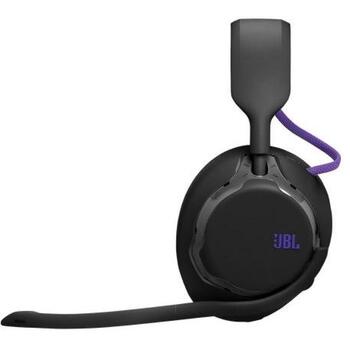 JBL Quantum 650 Wireless Black JBLQTUM650BLK, беспроводная игровая гарнитура, 32 Ом, 20-20000 Гц, Bluetooth 5.3, 60ч, 39ч, USB-C (JBLQTUM650BLK)