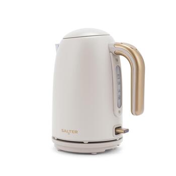 Salter Чайник EK6085OBVDE, 1.7л, 3000Вт, кремовый, 360° поворот, индикатор уровня воды, автоотключение, защита от перегрева (EK6085OBVDE)