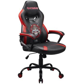 Subsonic Игровое кресло Iron Maiden SA5573-IM1, 12.5кг, 110-120см, черный, красный, регулируемая высота, подголовник, подлокотники (SA5573-IM1)