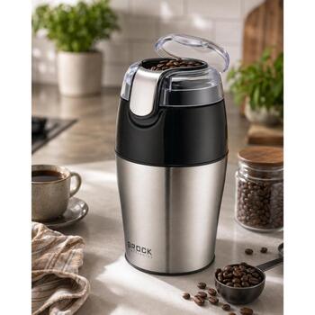 Brock CG 4050 SS кофемолка, 150 Вт, 50 г, корпус и лезвие из нержавеющей стали (CG 4050 SS)