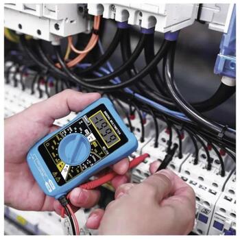 Emos Мультиметр MD-110 M0320, 2000µA-200mA, 200-300V AC, 200mV-300V DC, 200Ω-2MΩ, 3,5 цифровой дисплей, в комплекте 12V (M0320)