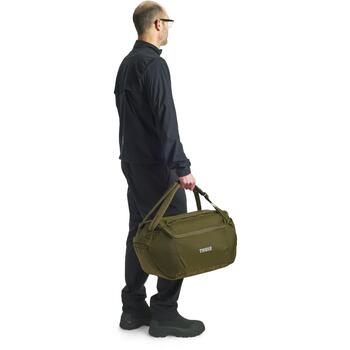 Thule дорожная сумка 3205616, 40 л, молния, плечевой ремень, ручки, внешний карман, зелёная (3205616)