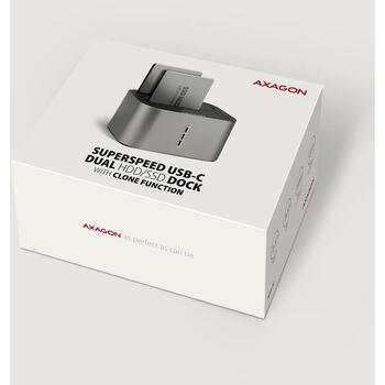 Axagon док-станция ADSA-DC, USB-C, 5Gbps, 2 x 2.5