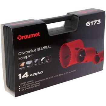 Draumet Биметаллический набор коронок 8961736, 19mm, 22mm, 25mm, 29mm, 35mm, 38mm, 44mm, 51mm, 57mm, 64mm, 76mm, 11шт (8961736)