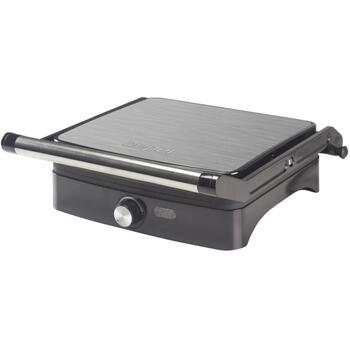 Beper P101TOS502, электрический настольный гриль, 1800 Вт, 28x25 см, 180°, термостат, антипригарное покрытие (P101TOS502)