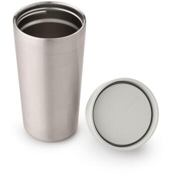 Brabantia Make & Take термокружка 228704, 0,36 л, светло-серая, нержавеющая сталь, 100% герметичная (228704)