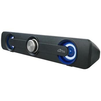 Media-Tech MT3173 Soundbar, 5 Вт RMS, 300 Вт PMPO, 180Гц-20кГц, USB, AUX, LED, черный (MT3173)