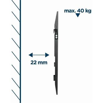 Gembird sienas stiprinājums WM-70F-02, atbalsta 37-70'' televizorus, VESA 200 x 200 līdz 600 x 400 mm, maksimālā slodze 40 kg (WM-70F-02)