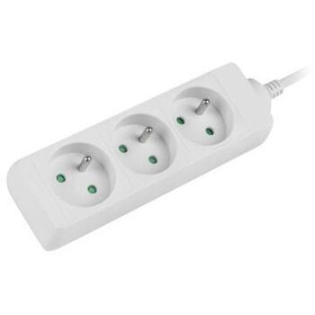 Lanberg удлинитель PS0-03E-0150-W, 1.5м, 3xE розетки, защита от детей (PS0-03E-0150-W)