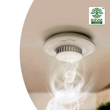 Ezviz CS-T4C viedais dūmu detektors, TÜV EN 14604, 85dB, 40m², Zigbee 3.0, HomeKit, 3 gadi, balts (CS-T4C)