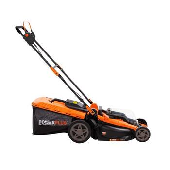 Powerplus POWDPG75610 akumulatora zāles pļāvējs zāliena pļaušanai 40V 420mm bezsuku 25-75mm līdz 500m2 zālienam bez akumulatora un lādētāja (POWDPG75610)