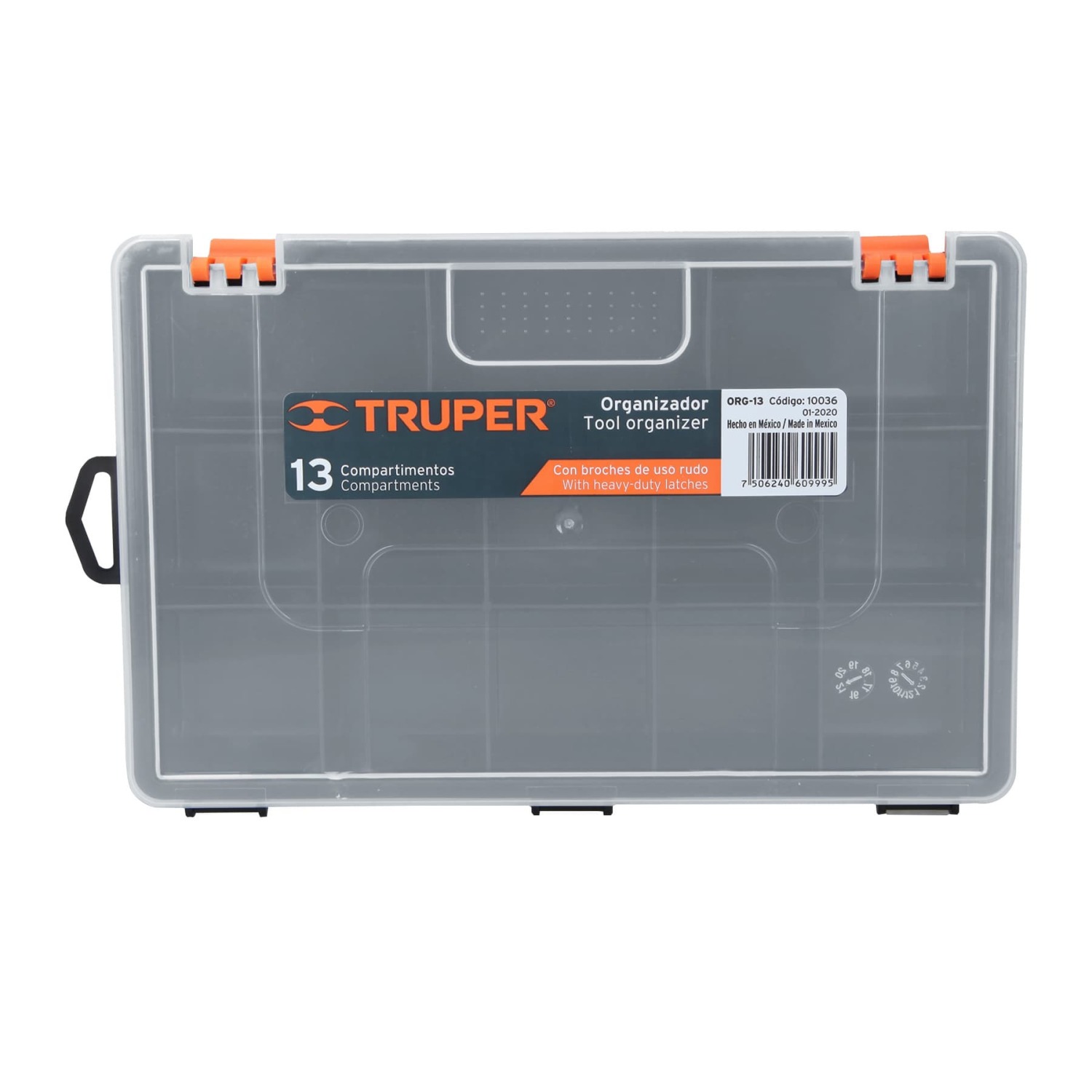 Ящик с 13 делениями, 250х170х41мм ORG-13 Truper (ORG-13)
