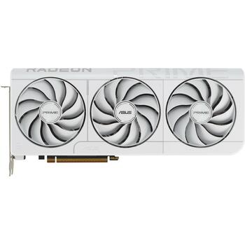 Asus Video karte PRIME-RX9070XT-O16G-WH 16GB GDDR6, 2460 MHz, 256 bit, PCIe 5.0, 3 ventilatori, 7680 x 4320 (PRIME-RX9070XT-O16G-WH)
