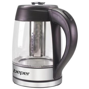 Beper Электрический чайник BB.103 CZR-05-ORE, 1,8L, 2200W, скрытый нагревательный элемент, индикатор уровня воды (CZR-05-ORE)