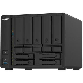 Qnap NAS uzglabāšanas tornis TS-932PX-4G, 9 disku, 4GB atmiņa, 2x 10GbE SFP+, 2x 2.5GbE LAN, 5x 3.5-collu, 4x 2.5-collu SATA (TS-932PX-4G)