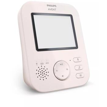 Philips Avent SCD881/26, цифровой видеоняня, ЖК-экран 2,8 дюйма, 7,2 см, радиус действия 300 м, ECO-режим, ночное видение, 2x зум (SCD881/26)