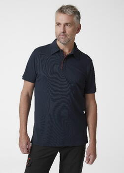 Helly Hansen Рубашка поло Kensington Tech 79248_591-L, L, темно-синий, 100% полиамид, 185 г/м², UPF 40+, застежка на пуговицы (79248_591-L)