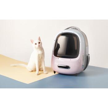 Petkit Рюкзак для домашних животных Breezy 2, P7704, 1.4кг, ABS, PC, ткань, 33x30x45см, эргономичный, вентиляция, освещение (P7704 Pink)