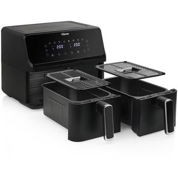 Tristar Dubultā groza karstā gaisa friteris FR-9026, 2700 W, 8 L, melns, 8 programmas, digitālais panelis (FR-9026)
