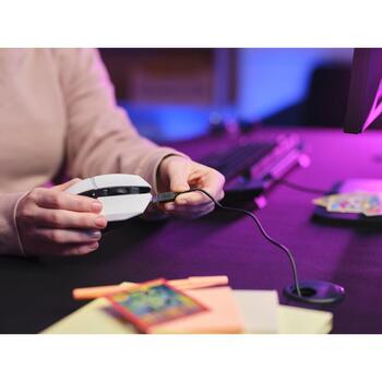 Trust USB оптическая мышь GXT 110 FELOX 25069, 4800 DPI, 6 кнопок, RF беспроводная, аккумулятор, многоцветная подсветка (25069)