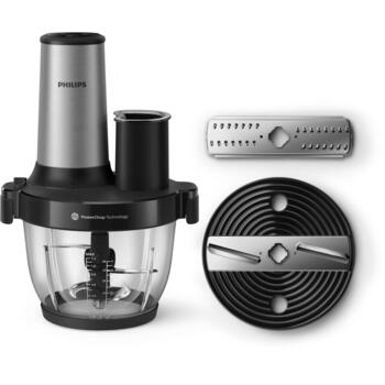 Электрическая мясорубка Philips HR1504/00, 2 L, 650 W, черный, нержавеющая сталь (HR1504/00)
