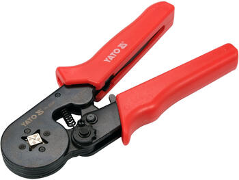 Yato Gofrēšanas knaibles YT-23051, 175mm, 0.25-10mm², elektriskās, #45 oglekļa tērauds, CrV, melnots, oksidēts, PP, TPR (YT-23051)