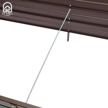 Повышенная грядка KLASIKA GARDEN 1500x750x300мм серый RAL8017 3075150R (3075150R)