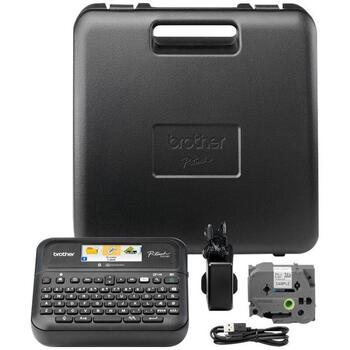 Brother Принтер для этикеток PT-D610BT PTD610BTVPZW1, 24 мм, 30 мм/с, 180 dpi, 7 строк печати, Bluetooth 5.0 (PTD610BTVPZW1)