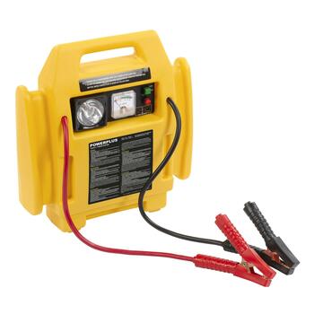 Powerplus pārnesamā elektrostacija POWX411, 7000 mAh, 12 V, 17 bar, 180 W, 900 A, 3,6 W, 4-in-1 palaidējs, kompresors (POWX411)