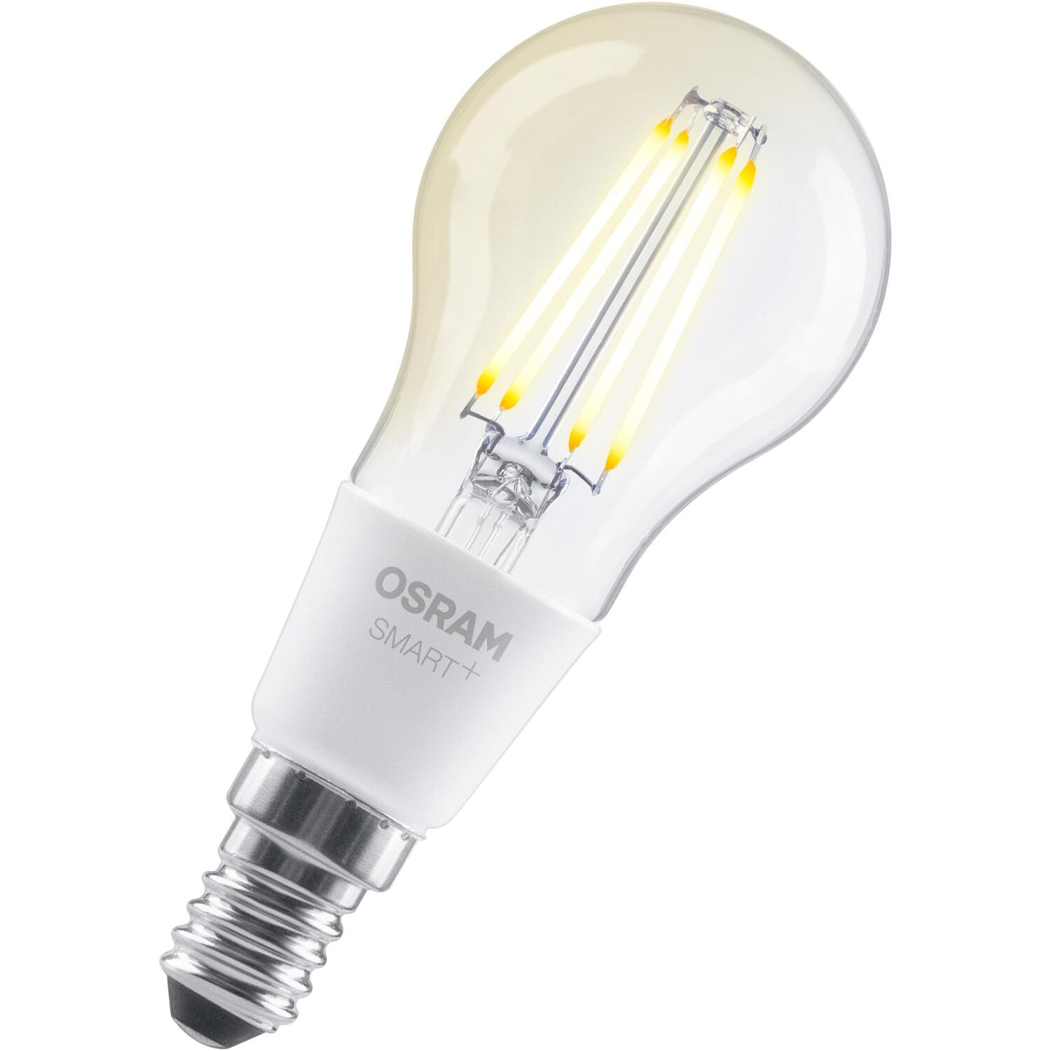 Osram светодиодная лампа SMART+ MATTER Filament Dimmable Classic P40 827 4099854530029, E14, 4Вт, 470лм, 2700К, 220-240В, IP20 (4099854530029)
