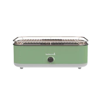 Barbecook E-Carlo elektriskais galda grils balkonam un terasei 2500W 3 sildīšanas līmeņi 38.5x28.5cm BC-ELE-1002 Paris Green (BC-ELE-1002)