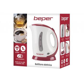 Beper Чайник BB.050, 900W, 1L, ABS, автоматическое отключение, индикатор уровня воды (BB.050)