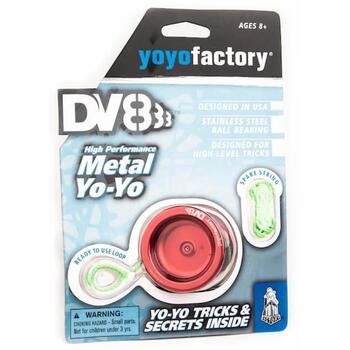 YoYoFactory DV888 YO 027, металлическое йо-йо, 66г, 50мм, 38,8мм, 3,15мм, алюминий, подшипник C, K-Pad (YO 027)