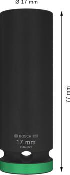 Trieciena uzgriežņatslēgām PRO IMPACT MUCIŅA BOSCH 2608003049 (2608003049)