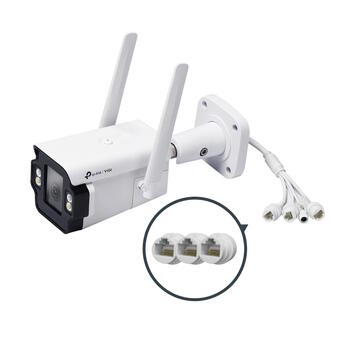 TP-Link InSight S345-4G уличная IP камера видеонаблюдения Bullet 4 MP Full-Color 4G H.265+ IP66 двусторонний аудио InSight S345-4G (4 mm) Белый (INSIGHT S345-4G(4MM))