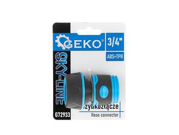 Geko šļūtenes savienotājs G72933, 3/4 collas, ātrsavienotājs, izturīga plastmasa, gumijots, neslīdošs (G72933)